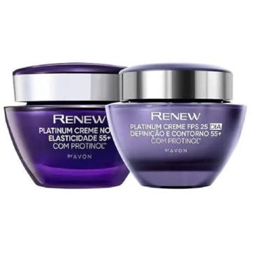 Imagem de Combo Renew Platinum 55+ Creme Anti-idade Dia e Noite 50g