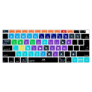 Imagem de HRH Capa de silicone para teclado Shortcut Hotkey para MacBook Air 13 polegadas versão 2018 A1932 com tela Retina e Touch ID UE/EUA, Ableton Live