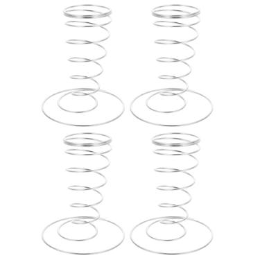 Imagem de 4 Pcs Exposição De Sorvete De Casquinha Suporte De Cone Batatas Fritas Waffle Suporte De Exibição De Sorvete Suporte De Prateleira Exibição De Sobremesa Pipoca Aço Inoxidável Ar