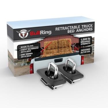 Imagem de Bull Ring Âncoras de amarração retráteis com ajuste elevado (par) serve para Silverado Sierra 2014-2021 e Colorado/Canyon 2015-21