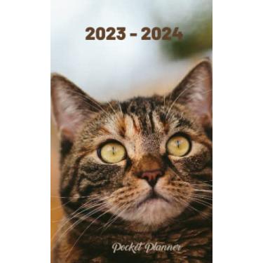 Imagem de 2023-2024 Cats Monthly Pocket Planner/ 2 Year Monthly Pocket Planner for Purse or Bag: Planner & Organizer Agenda Jan 2023-Dec 2024/2023-2024 Cats Pocket Calendar