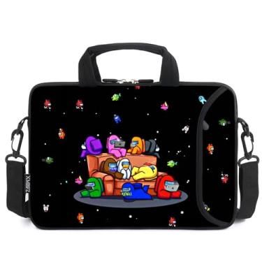 Imagem de XMBFZ Bolsa de ombro para laptop de 17 polegadas bolsa de transporte para computador PC capa bolsa + alça para notebook 16/17/17.3/17.2 cm (CSJQR-1)