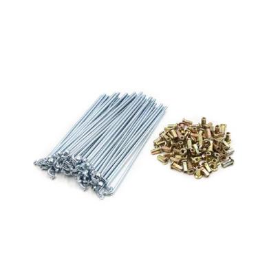 Imagem de A ABSOPRO 72 peças de raios de roda de motocicleta de 4 mm de diâmetro com bicos de 160 mm de comprimento de substituição do item