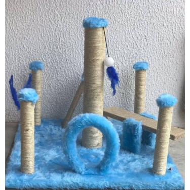 Imagem de Arranhador Parquinho Para Gatos Azul