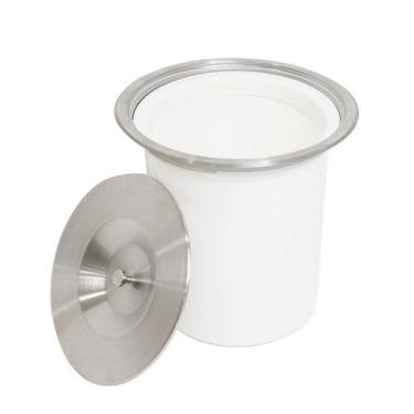 Imagem de Lixeira Tampa Inox 304 Cesto Pia Cozinha Embutir 6,5lt Ili01 - inovart