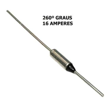 Imagem de FUSIVEL TERMICO 16 AMPERES - 260 GRAUS - 250V - 260º GRAUS - GENERICA