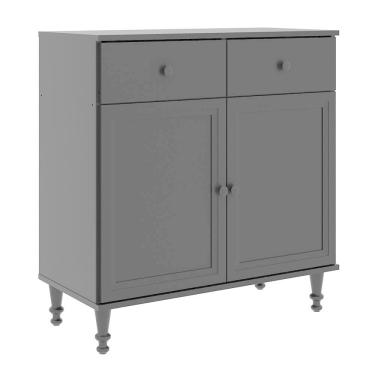 Imagem de Aparador 2 Portas 2 Gavetas 80 Cm R629 Preto Dtall Preto