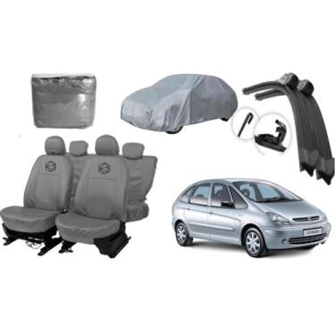 Imagem de Kit Capa de Couro XSara Picasso + Capa de Cobrir + Limpador - ferro te