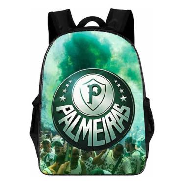 Imagem de Mochilas Viagem Palmeiras Escolar Torcida Infantil Adulto - Shelle, No
