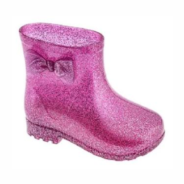 Imagem de Bota Infantil Charmosinha Menina Galocha Laço Confortável Estilosa 25 