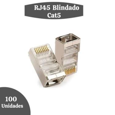 Imagem de Conector Macho Cat5e Rj45 Blindado Storm Pacote C/ 100 Unid. - Storm T