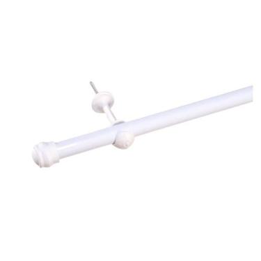 Imagem de Varão De Cortina 2 Metros 19mm Suporte Kit Completo Instalação - Casa 