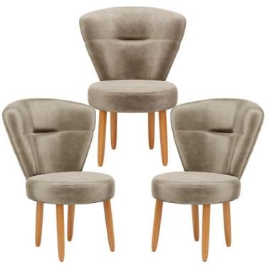 Imagem de Conjunto 3 Poltronas para Estúdio de Beleza Maquiagem Sala de Jantar P