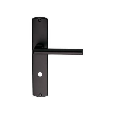 Imagem de Fechadura Banheiro 40mm Mz180 Espelho Preto - Papaiz, Preto