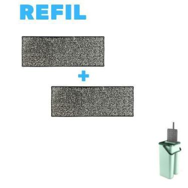Imagem de Refil Flat Mop Kit 2 Unidades Rodo Esfregão Vassoura Mágica