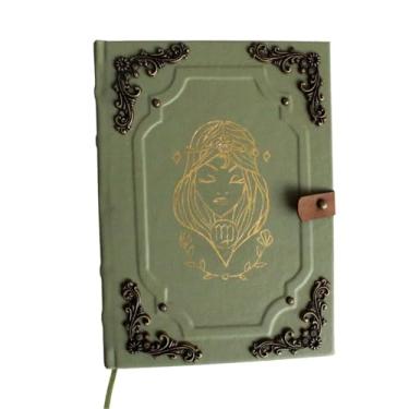 Imagem de Caderno Feito à Mão Grimório Diário Signos - Virgem A5 200 Folhas