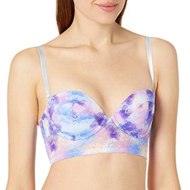 Imagem de Undies.com Sutiã feminino Luxey Girl linha longa conversível multimaneira renda, Pbtdye, 34B