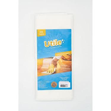 Imagem de Pano De Limpeza, Piratininga, Limpa e Lustra, Branco, 27x37, Pacote com 10 Unidades