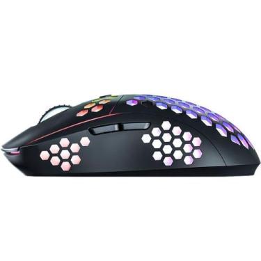 Imagem de Mouse Gamer Sem Fio Krab KBGMD30 Dual Shadow Backlight - Preto - Quant