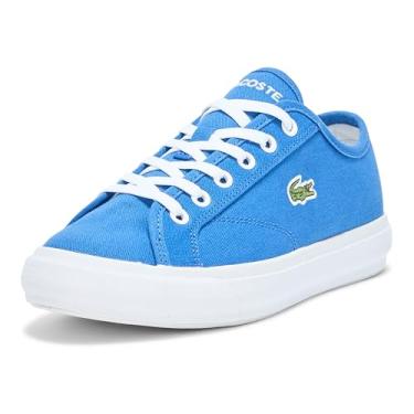 Imagem de Lacoste Tênis infantil unissex infantil Backcourt, Azul/branco (novo), 20