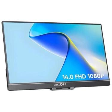 Imagem de Monitor Gamer Arzopa Portátil Ultrafino 14.0" FHD 1080P 60Hz 6 bit IPS