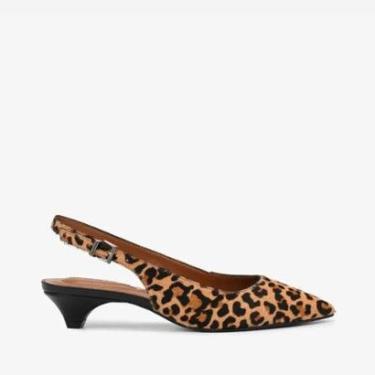 Imagem de Sapato Loucos E Santos Slingback Animal Print Leopardo Couro-Feminino