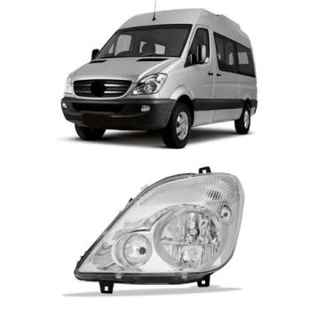Imagem de Farol Sprinter 2012 A 2018 Eletrico S/ Aux C/ Motor - TYC, Esquerdo