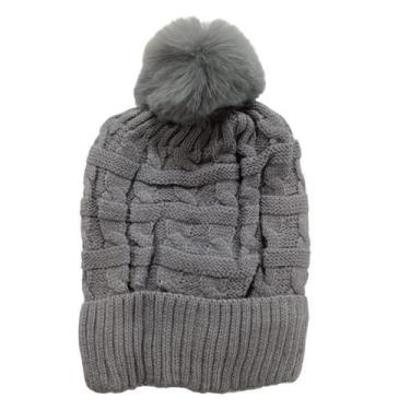 Imagem de Touca Tricô de Lã com Pompom Adulto Gorro Inverno Forrada - MZ5123, Ci