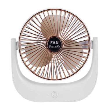 Imagem de Ventilador USB Ventilador Ventilador Mesa Pequeno Ventilador Mesa Operação Silenciosa Com Forte Fluxo Ar Portátil Velocidade Do Ventilador Giratório Mini Ventilador Pessoal Ideal Para Escritório