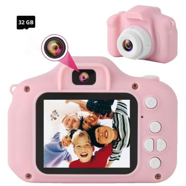 Imagem de Câmera digital infantil svzix Mini recarregável dupla 8MP 32GB