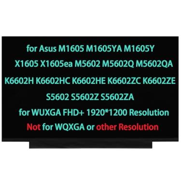 Imagem de Substituição LCD para Asus M1605 M1605YA M1605Y X1605 X1605ea K6602H K6602HC K6602HE K6602ZC K6602ZE S5602 S5602Z S5602ZA M5602ZA 5602Q Tela M5602QA WUXGA FHD+ 1920×1200 (não para WQXGA)