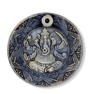Imagem de Incensario cascata prato ganesha azul - Lua Mistica