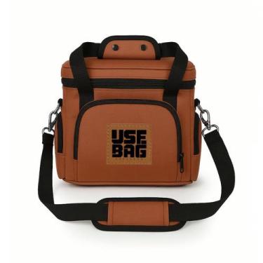 Imagem de Bolsa Térmica Marmita Fitness Fit Lancheira Black Luxo Couro - Use Bag