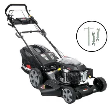 Imagem de Cortador de Grama à Gasolina 6,0 HP 4 Tempos com Tração e Recolhedor 4 em 1 TLM510TRMS-60L TOYAMA