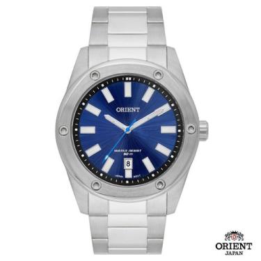 Imagem de Relógio Orient Masculino Aço Calendário MBSS1464 D1SX AZUL