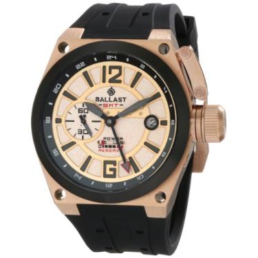 Imagem de Ballast Relógio masculino BL-3119-06 Valiant mostrador analógico automático automático auto vento preto, Preto