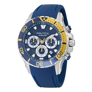 Imagem de Nautica Relógio de silicone NST, Azul