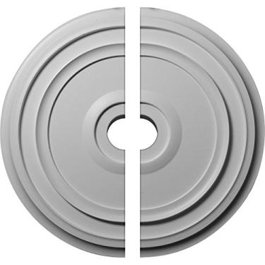 Imagem de Medalhão de teto Ekena Millwork 24 3/8 pol. OD tradicional Reece, Divisor, 24 3/8"OD x 3 1/2"ID x 1 1/8"P (Fits Canopies up to 5 7/8"), Factory Primed