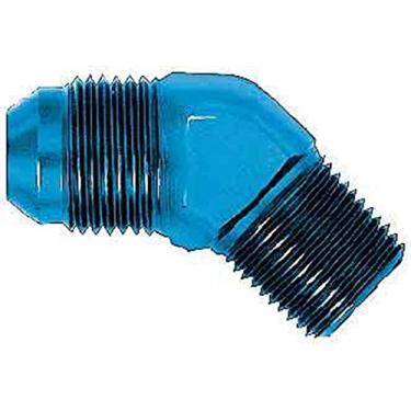 Imagem de Aeroquip FCM2023 Alumínio anodizado azul -08AN macho para adaptador de tubo de 45 graus 3/8"