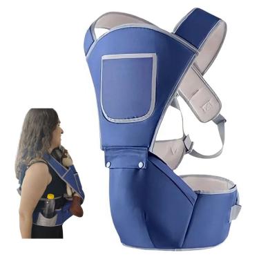 Imagem de Canguru Carregador Bebe Criança Passeio Viagem Alça Ajustavel Confortavel Ergonomico Bolso Resistente Seguro Macio Acolchoada Praticidade