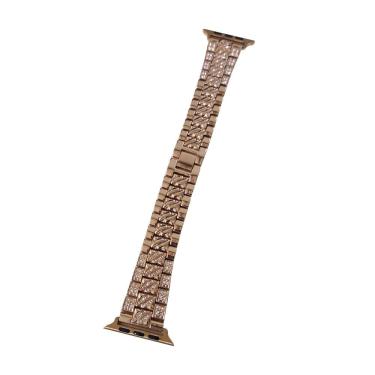 Imagem de Pulseira Smartwatch Luxo Smartband Pedra Strass Aço 3 Elos