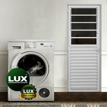 Imagem de Porta Basculante 210x70cm Abertura Lado Direito Linha Plus Lux Esquadrias Branco