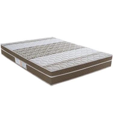 Imagem de Colchão De Casal Ilhéus Com Molas Pocket E Euro Pillow Biflex Marrom Com Bege