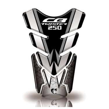 Imagem de Protetor De Tanque Adesivo Moto Honda Cb Twister 250 Preto Preto