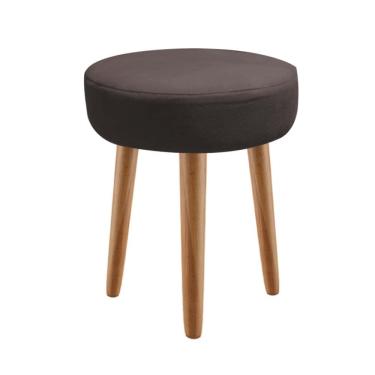 Imagem de Kit 10 Banqueta Alta Julya 55cm Pé Palito Rústico Corino Marrom