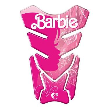 Imagem de Protetor De Tanque Adesivo Moto Barbie Rosa