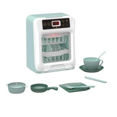 Imagem de Brinquedo Mini Cozinha Lava-Louças Infantil com Luz, Som e Acessórios 