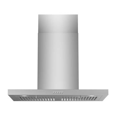 Imagem de FIREGAS Exaustor De Parede 30", 600 Pés Cúbicos Por Minuto, Com Dutos Ou Sem Dutos, Conversível Em Aço Inoxidável, Ventilador 3 Velocidades, Luzes Led E Controle Botão