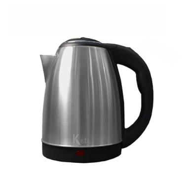 Imagem de Chaleira Jarra Elétrica Térmica Bule Com Tampa Inox Prateada 1.8litros(2UN)