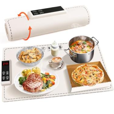Imagem de ObigaVc Tapete Aquecedor Dobrável Para Buffets E Festas - Aquecimento Elétrico De Silicone (260 W Bege)